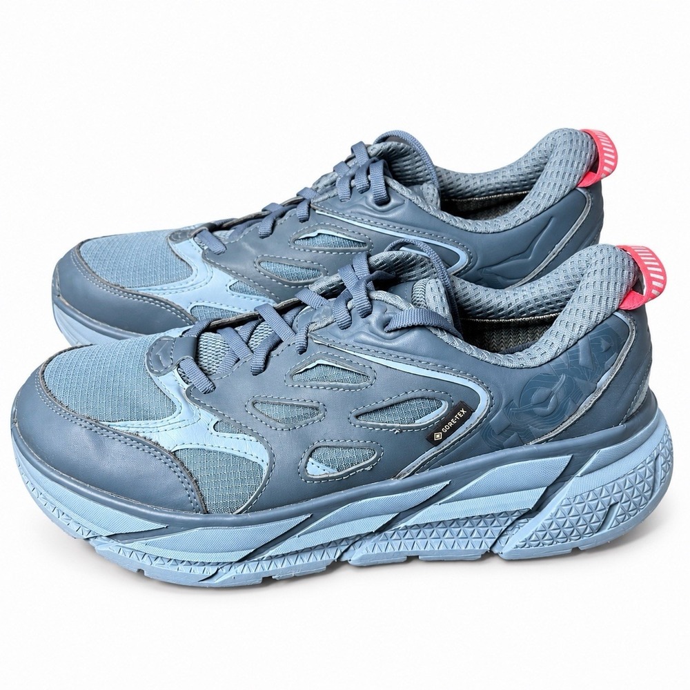 HOKA Clifton L GTX Goblin Blue Stone Blue 1129972 GBSB Men's Size 9 Gore-Tex